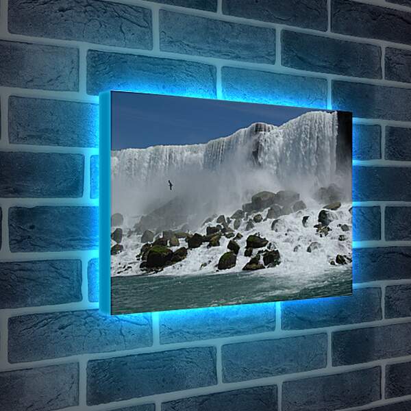 Лайтбокс световая панель - Огромный водопад