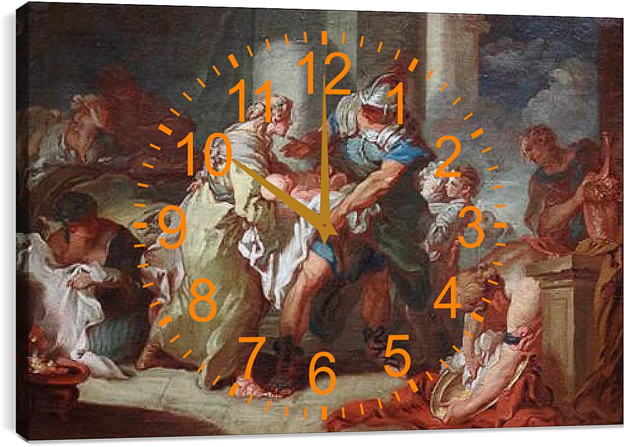 Часы картина - LE JEU. Франсуа Буше