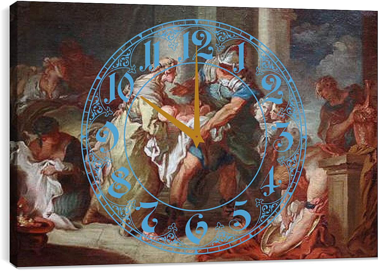 Часы картина - LE JEU. Франсуа Буше