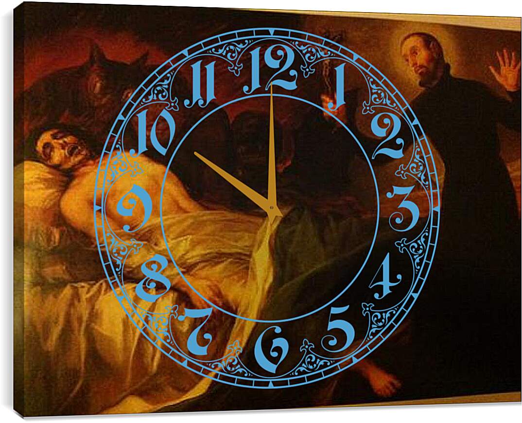 Часы картина - Святой Франциск. Франсиско Гойя