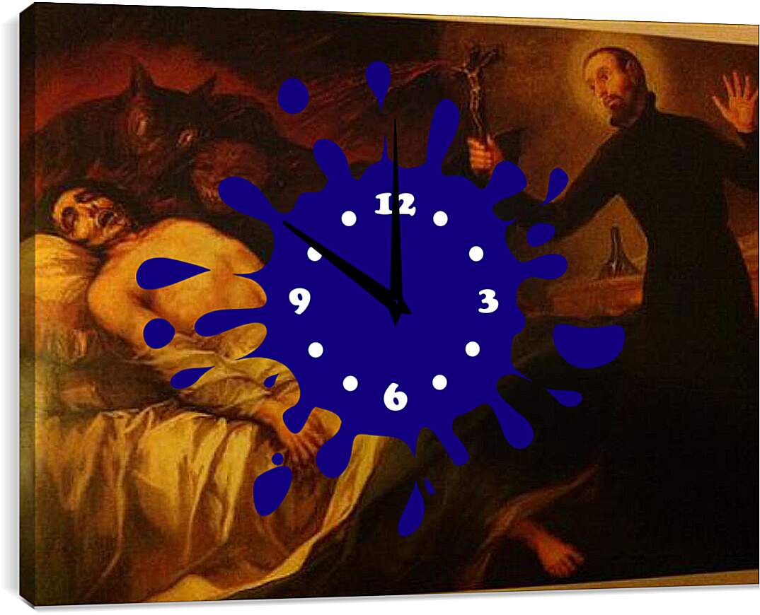 Часы картина - Святой Франциск. Франсиско Гойя