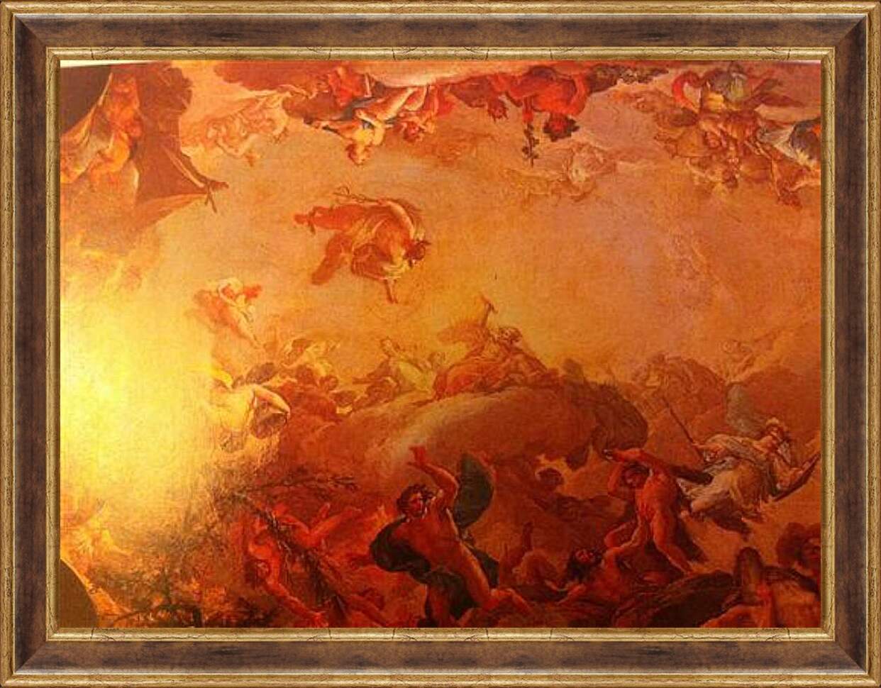 Картина в раме - Падение Титанов. Франсиско Гойя