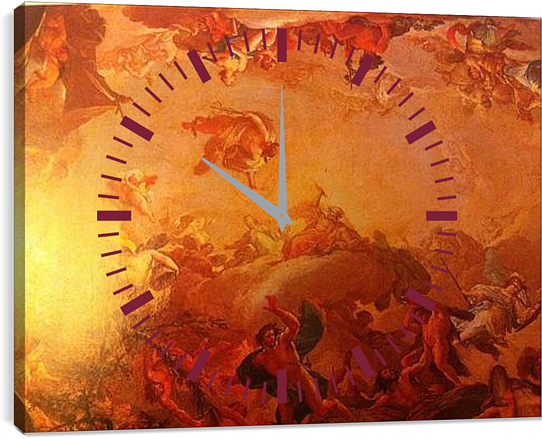 Часы картина - Падение Титанов. Франсиско Гойя