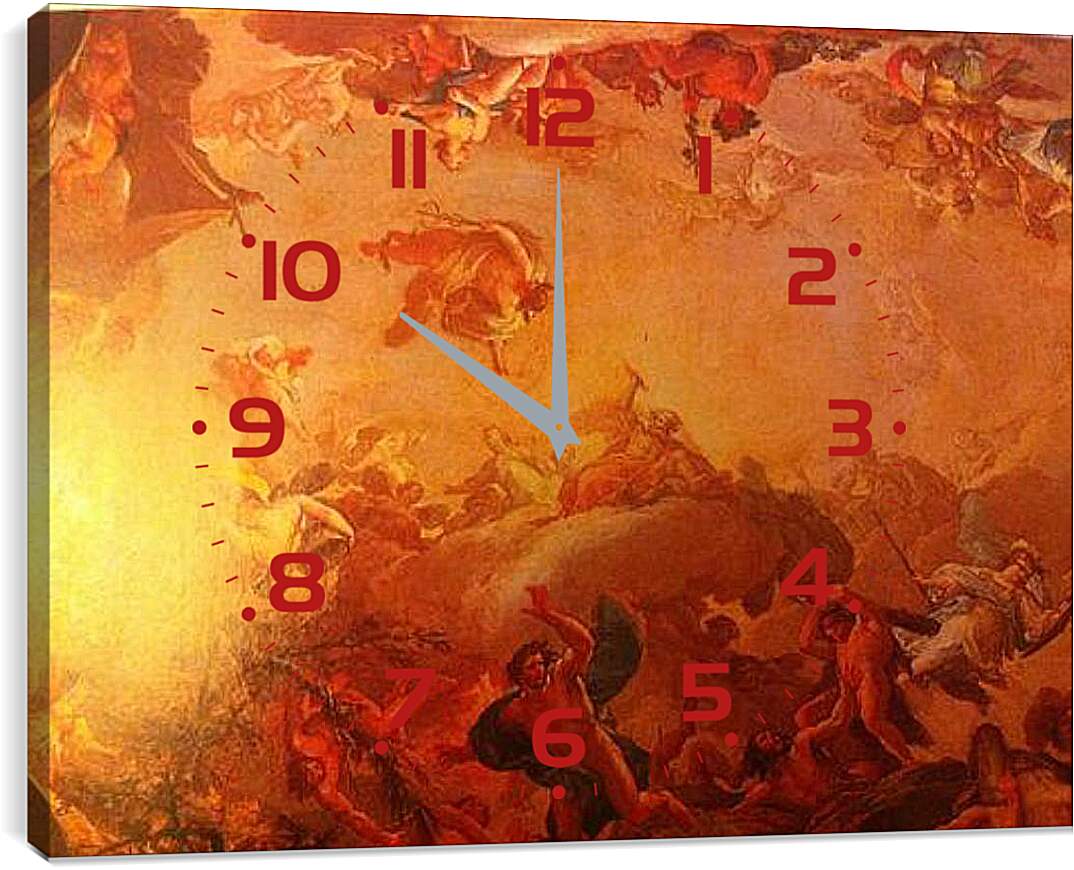 Часы картина - Падение Титанов. Франсиско Гойя