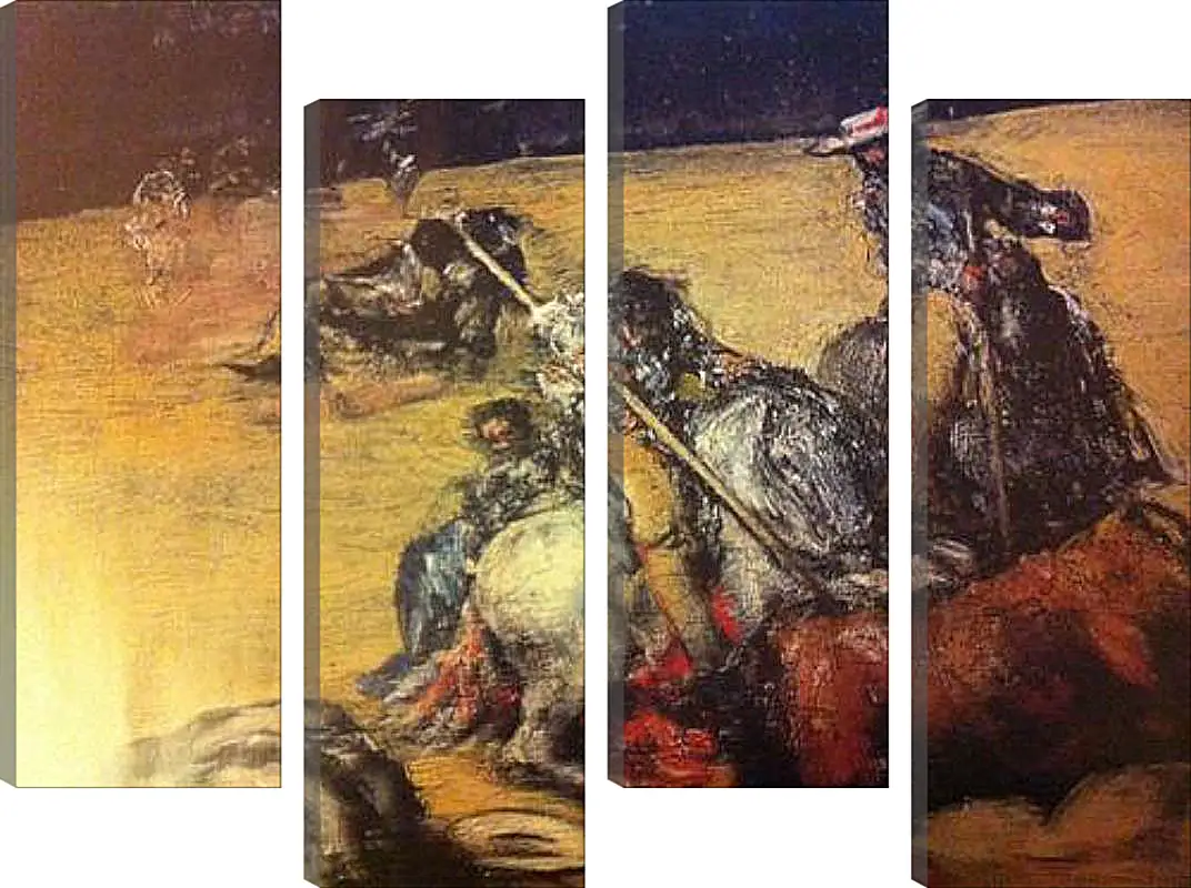 Модульная картина - коррида. Франсиско Гойя