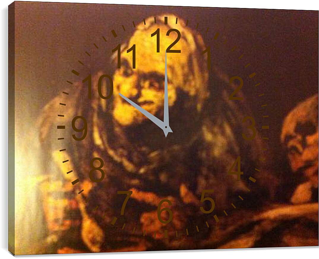 Часы картина - Две Старухи. Франсиско Гойя