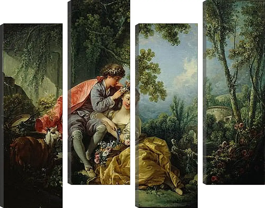 Модульная картина - The Four Seasons Spring. Франсуа Буше