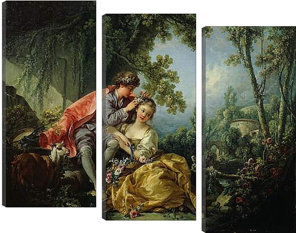 Модульная картина - The Four Seasons Spring. Франсуа Буше