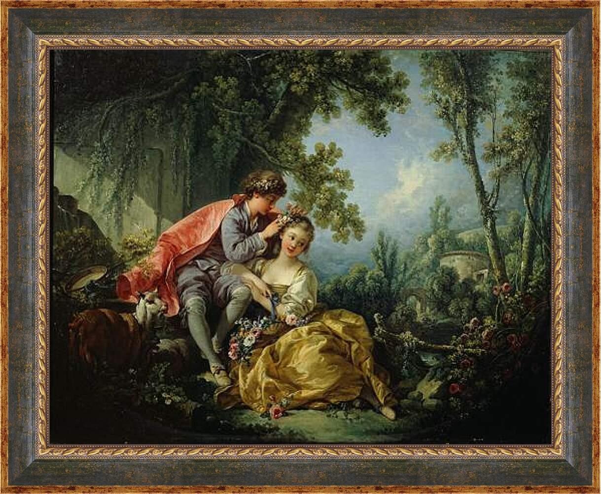 Картина в раме - The Four Seasons Spring. Франсуа Буше