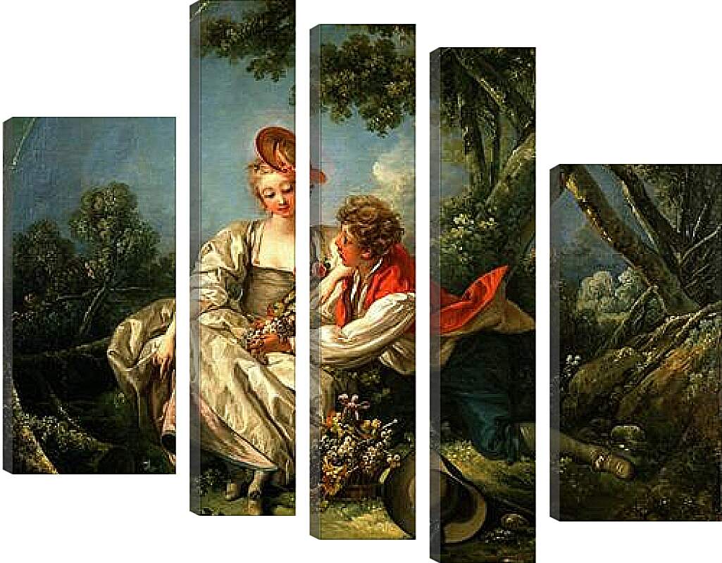 Модульная картина - The Four Seasons Autumn. Франсуа Буше