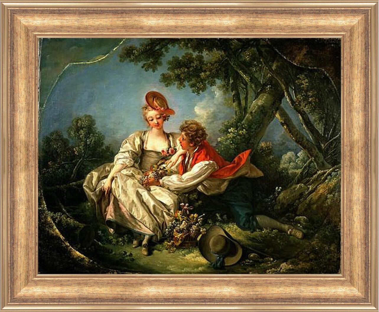 Картина в раме - The Four Seasons Autumn. Франсуа Буше