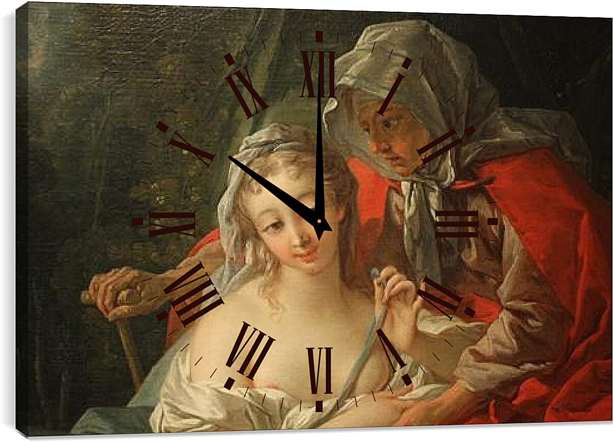 Часы картина - Vertumnus and Pomona. Франсуа Буше