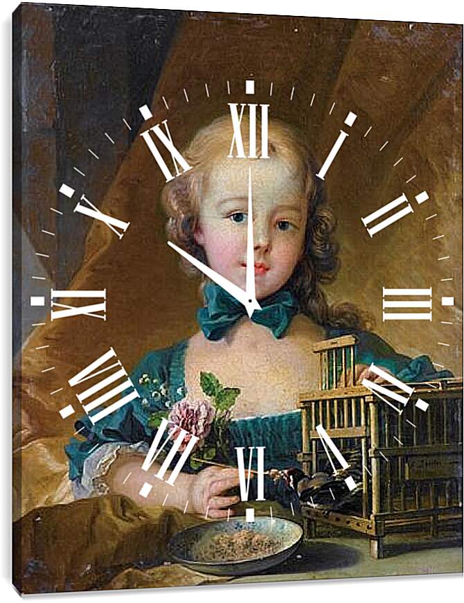 Часы картина - Alexandrine Lenomand. Франсуа Буше