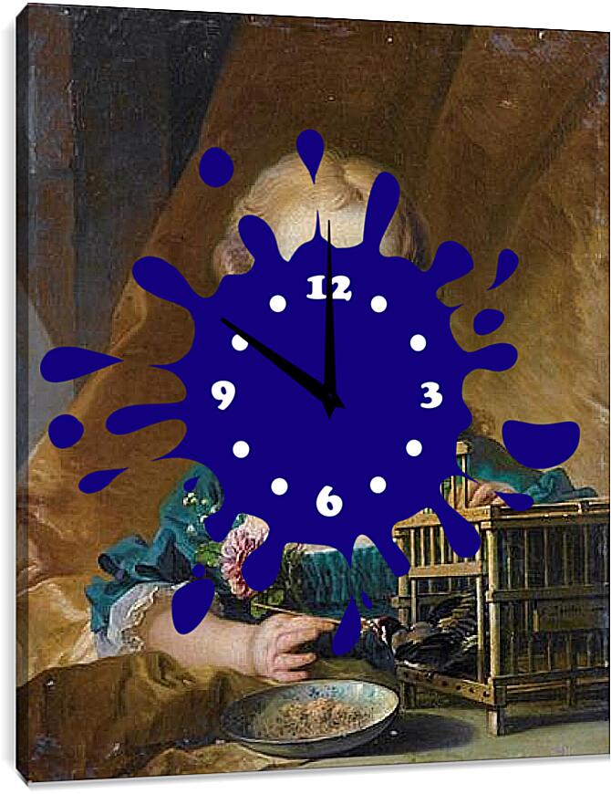 Часы картина - Alexandrine Lenomand. Франсуа Буше