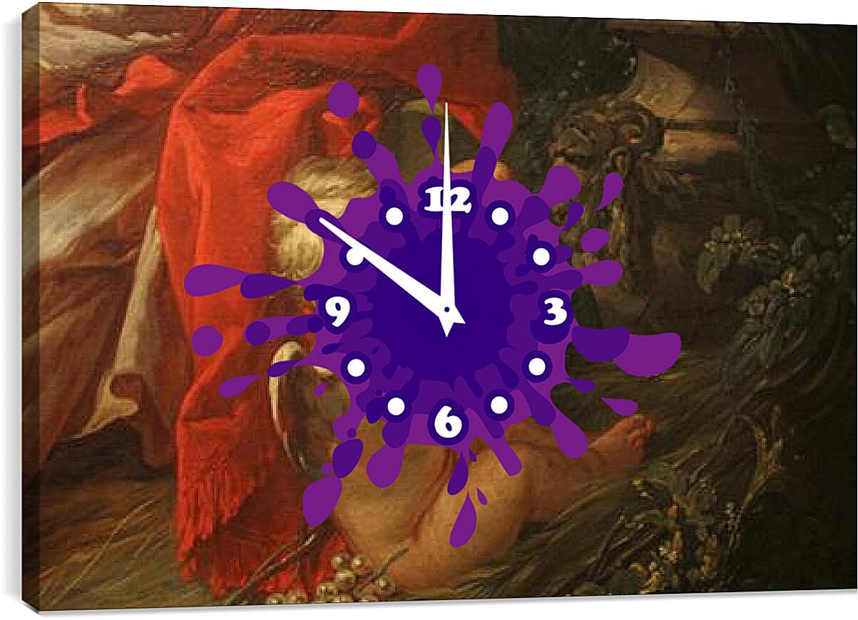 Часы картина - Earth Vertumnus and Pomona. Франсуа Буше