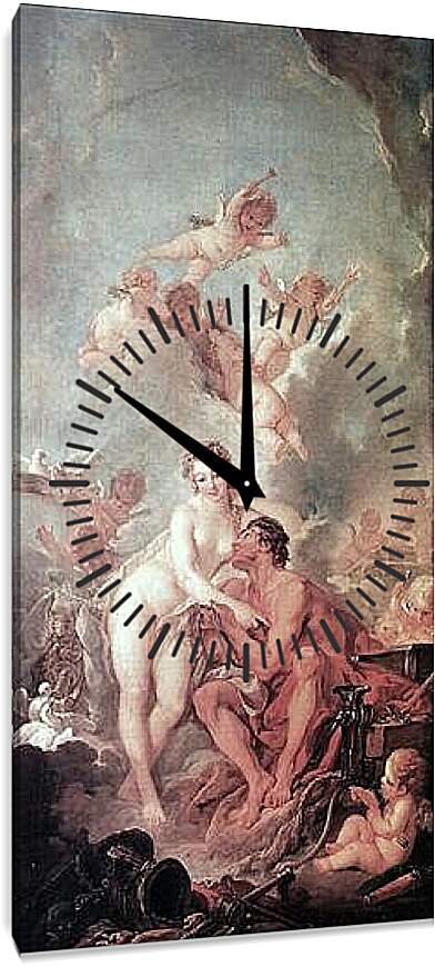 Часы картина - Венера и Марс. Франсуа Буше