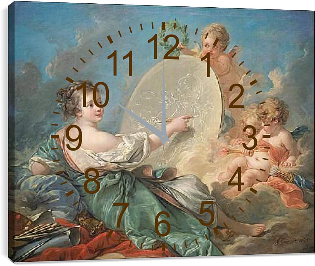 Часы картина - French. Франсуа Буше