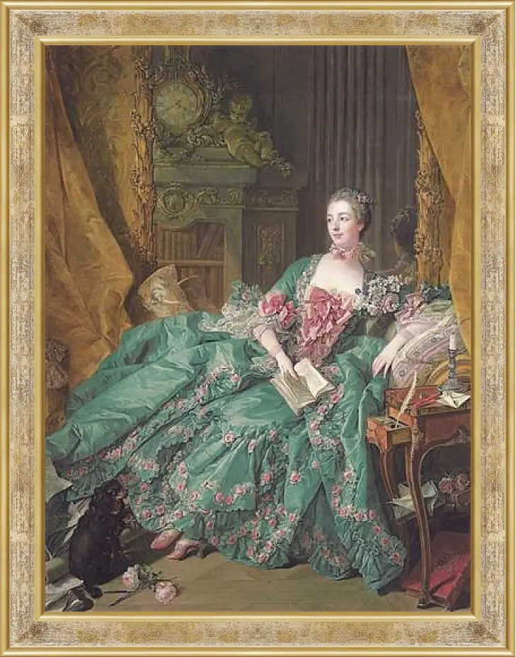 Картина в раме - Madame de Pompadour. Франсуа Буше