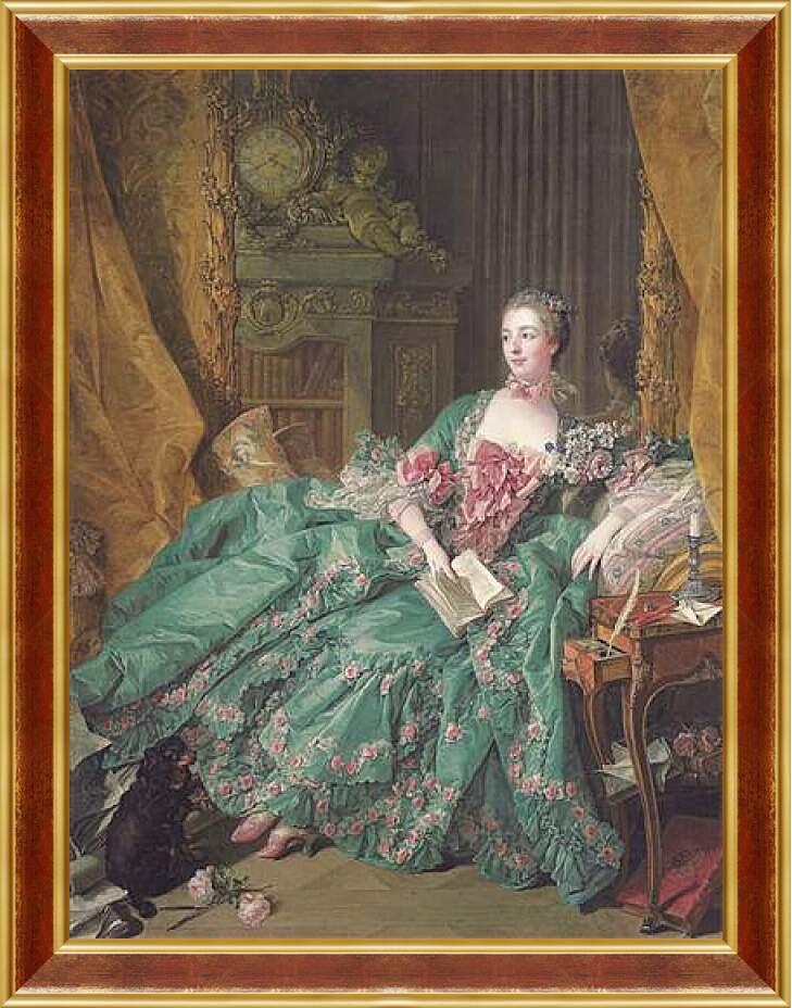 Картина в раме - Madame de Pompadour. Франсуа Буше