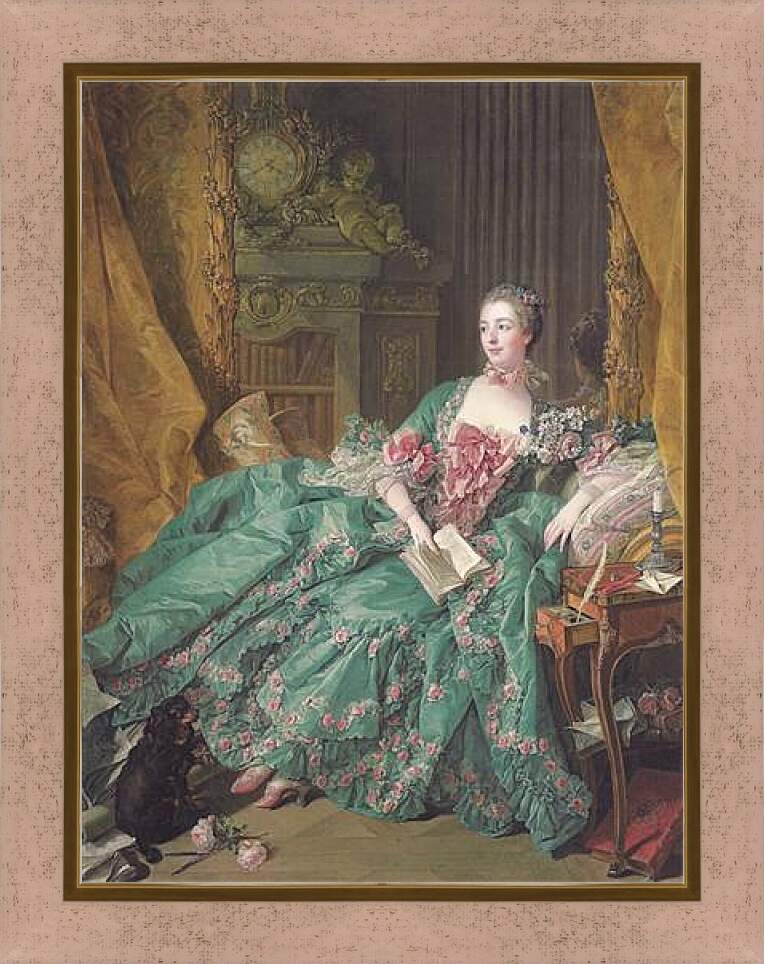 Картина в раме - Madame de Pompadour. Франсуа Буше