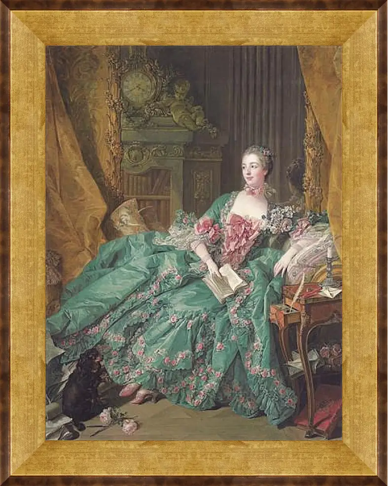 Картина в раме - Madame de Pompadour. Франсуа Буше