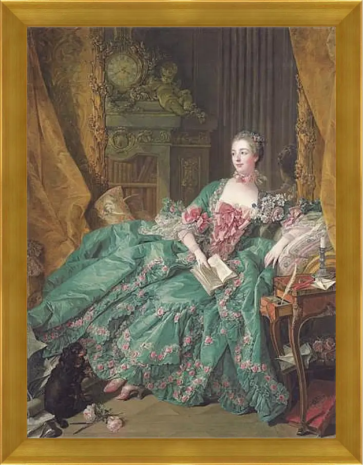 Картина в раме - Madame de Pompadour. Франсуа Буше