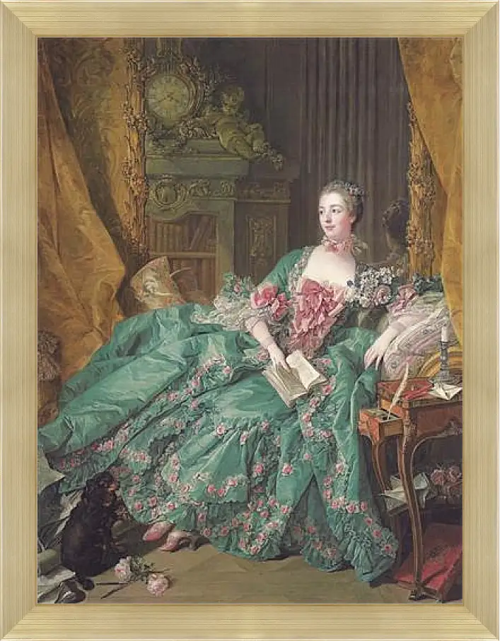 Картина в раме - Madame de Pompadour. Франсуа Буше