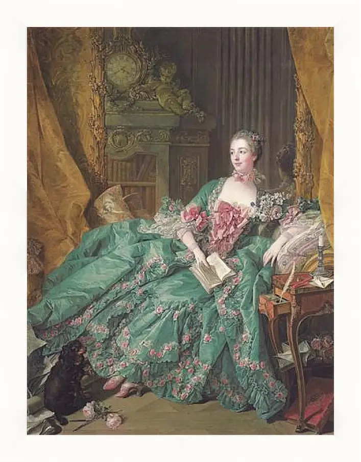 Картина в раме - Madame de Pompadour. Франсуа Буше