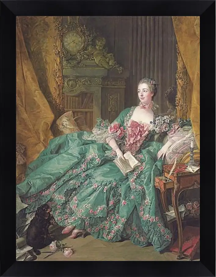 Картина в раме - Madame de Pompadour. Франсуа Буше