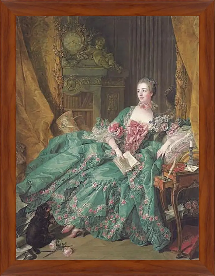 Картина в раме - Madame de Pompadour. Франсуа Буше