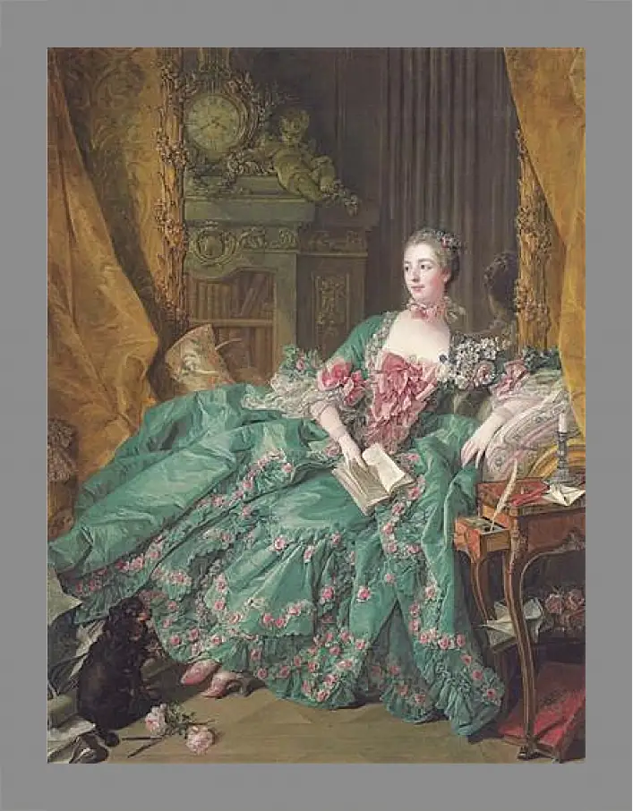 Картина в раме - Madame de Pompadour. Франсуа Буше