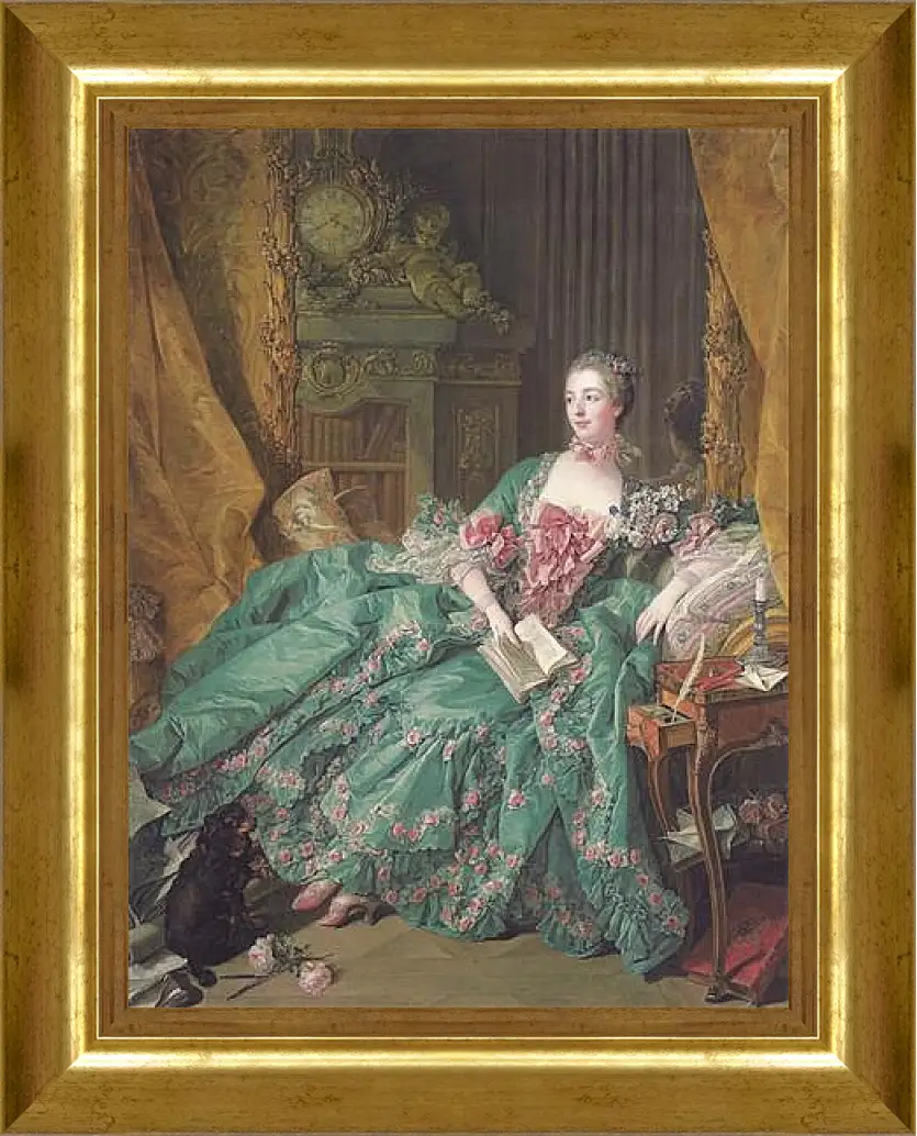 Картина в раме - Madame de Pompadour. Франсуа Буше