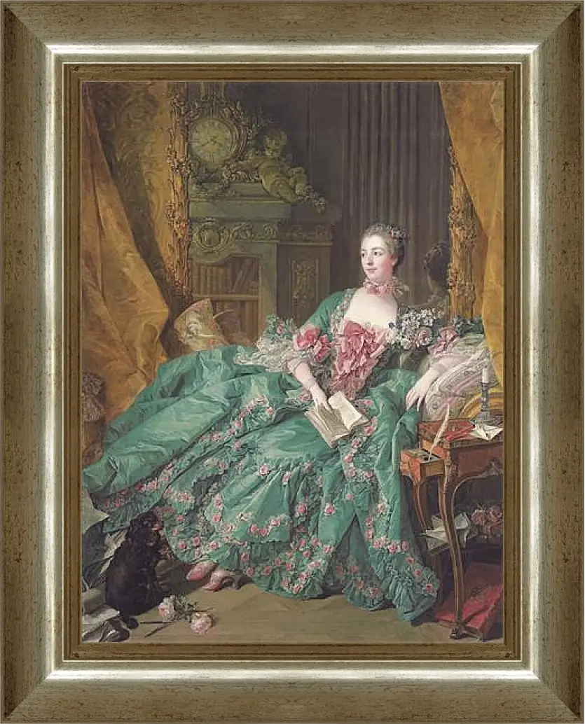 Картина в раме - Madame de Pompadour. Франсуа Буше