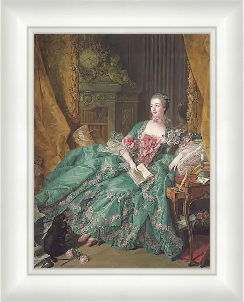 Картина в раме - Madame de Pompadour. Франсуа Буше