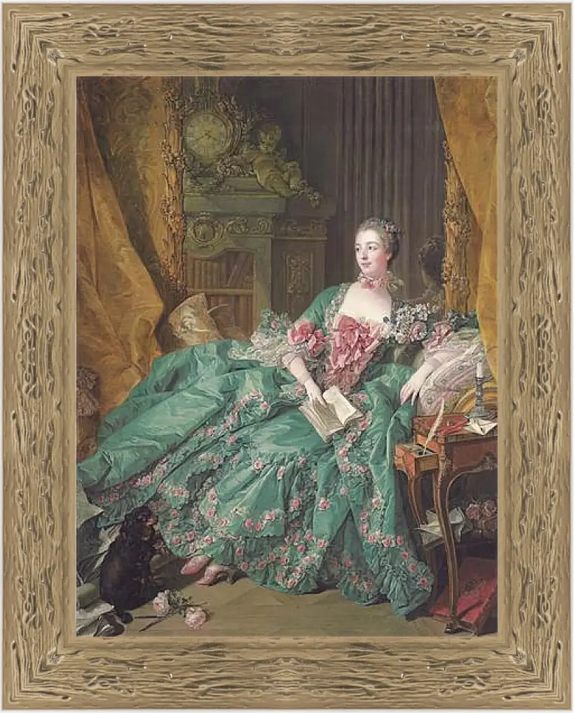 Картина в раме - Madame de Pompadour. Франсуа Буше