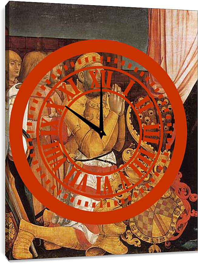 Часы картина - Votivtafel Christoph. Ханс Бальдунг