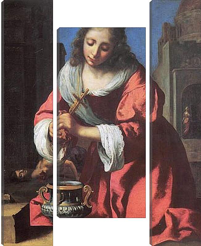 Модульная картина - Saint Praxidis. Ян (Йоханнес) Вермеер