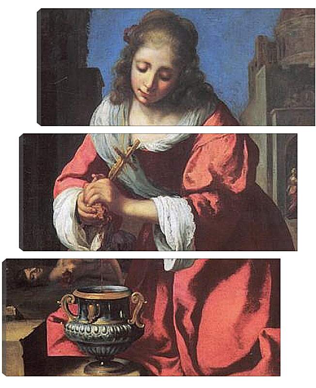 Модульная картина - Saint Praxidis. Ян (Йоханнес) Вермеер