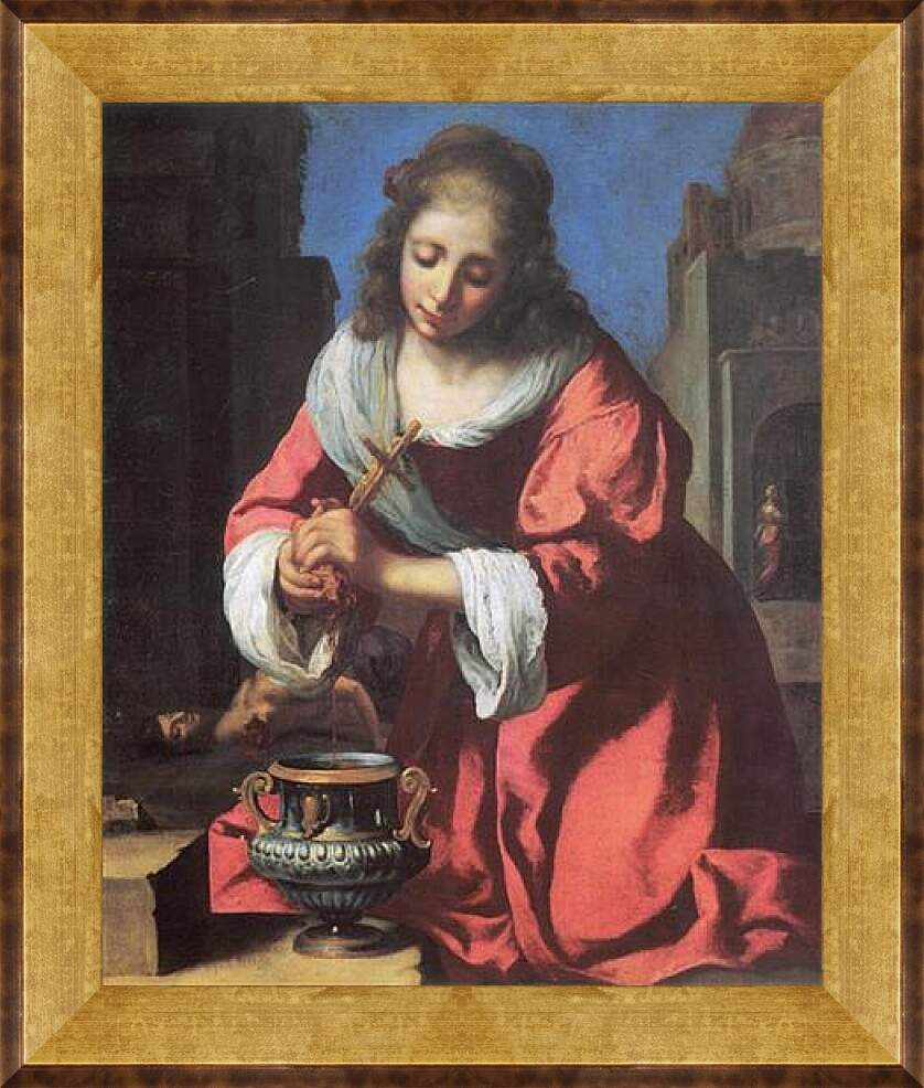 Картина в раме - Saint Praxidis. Ян (Йоханнес) Вермеер