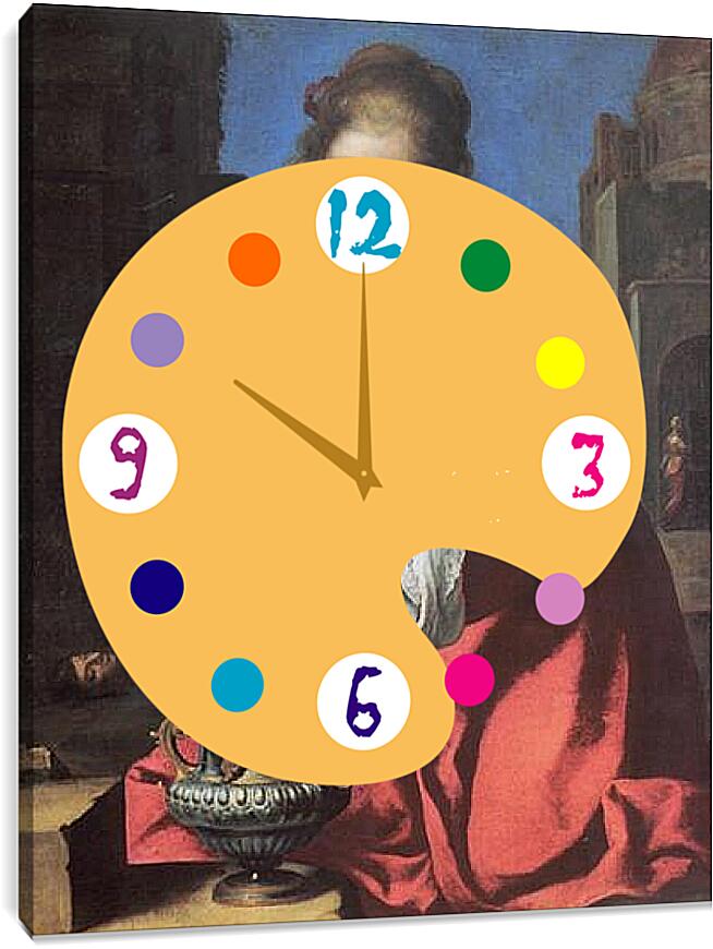 Часы картина - Saint Praxidis. Ян (Йоханнес) Вермеер