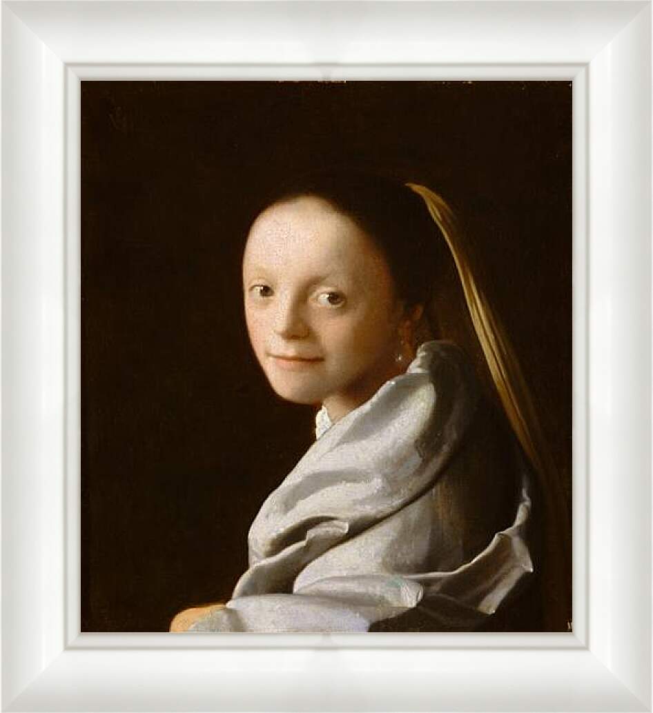 Картина в раме - Study of a young woman. Ян (Йоханнес) Вермеер