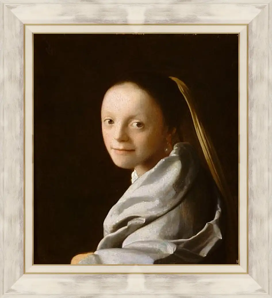 Картина в раме - Study of a young woman. Ян (Йоханнес) Вермеер