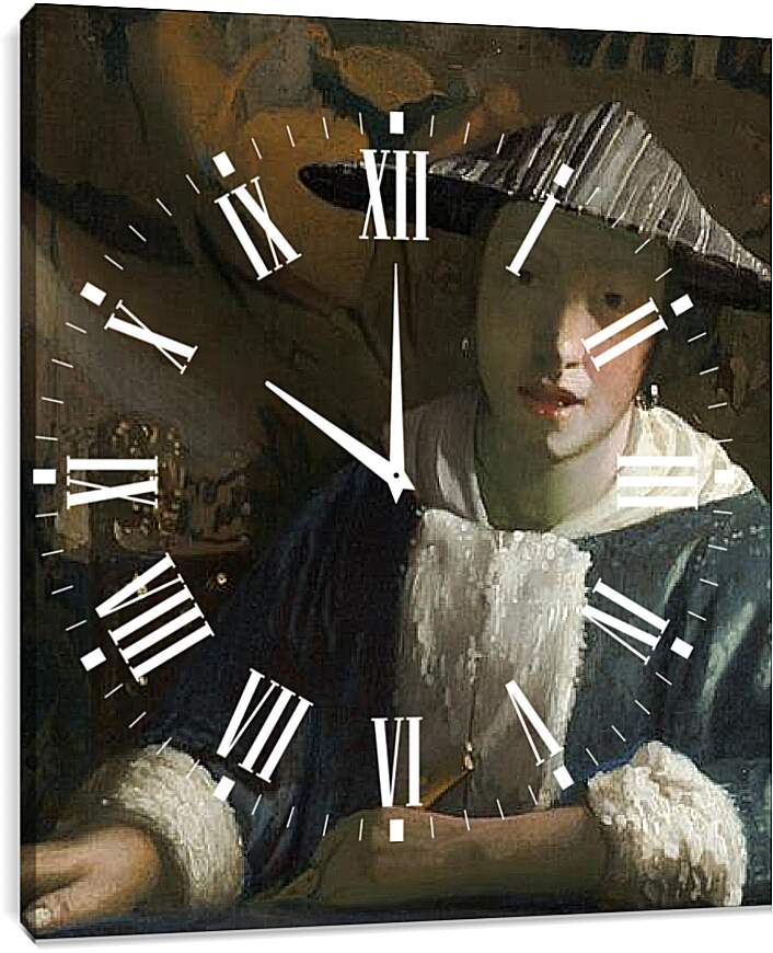 Часы картина - Молодая японка. Ян (Йоханнес) Вермеер