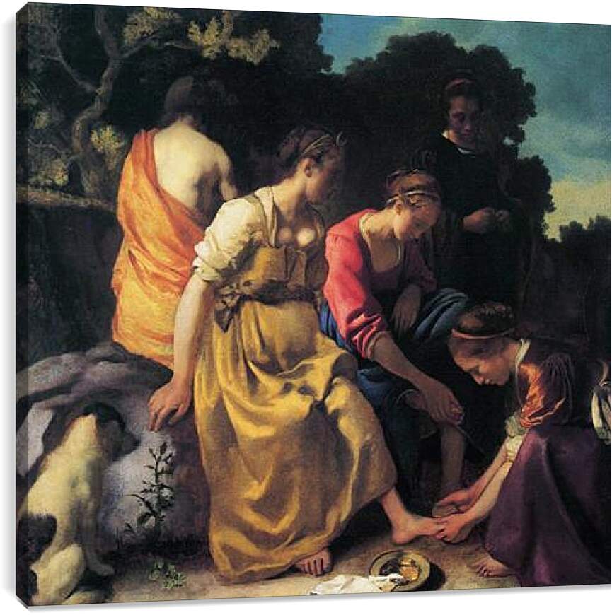 Постер и плакат - Diana and her companions. Ян (Йоханнес) Вермеер