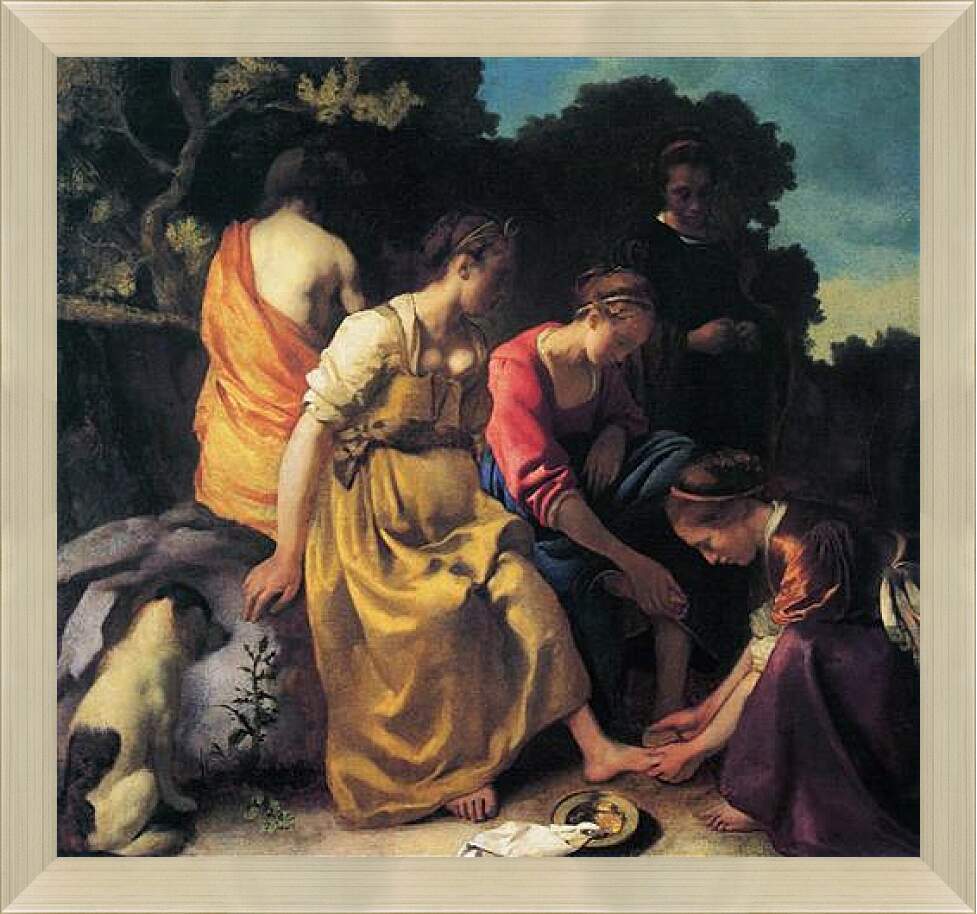 Картина в раме - Diana and her companions. Ян (Йоханнес) Вермеер