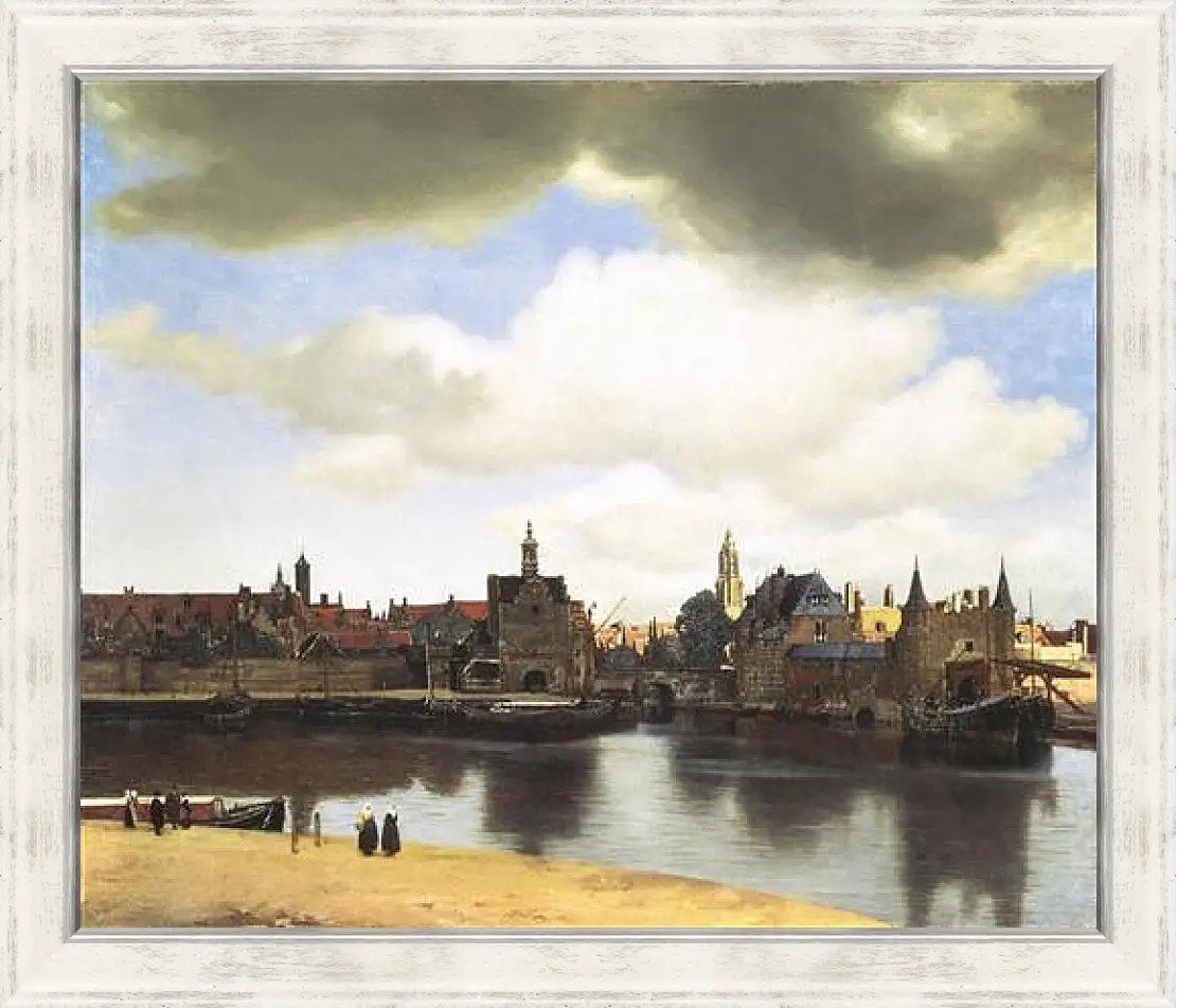 Картина в раме - View of Delft. Ян (Йоханнес) Вермеер