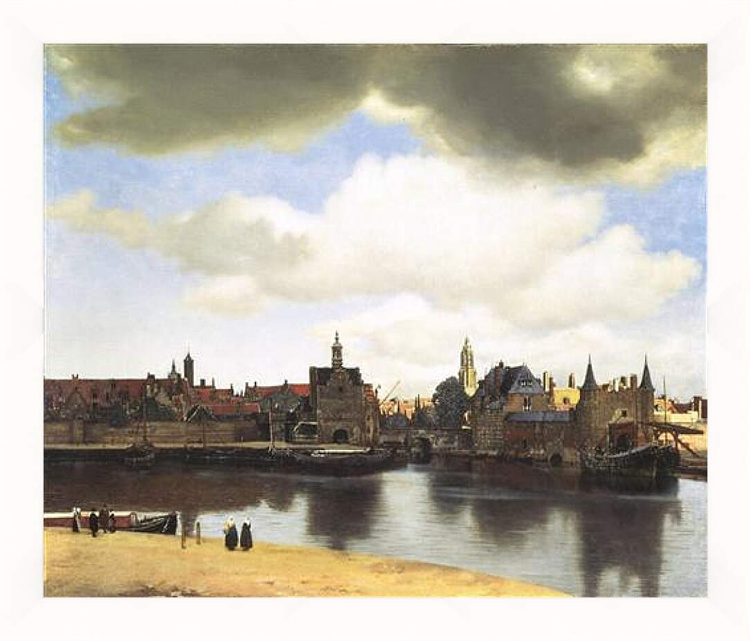 Картина в раме - View of Delft. Ян (Йоханнес) Вермеер