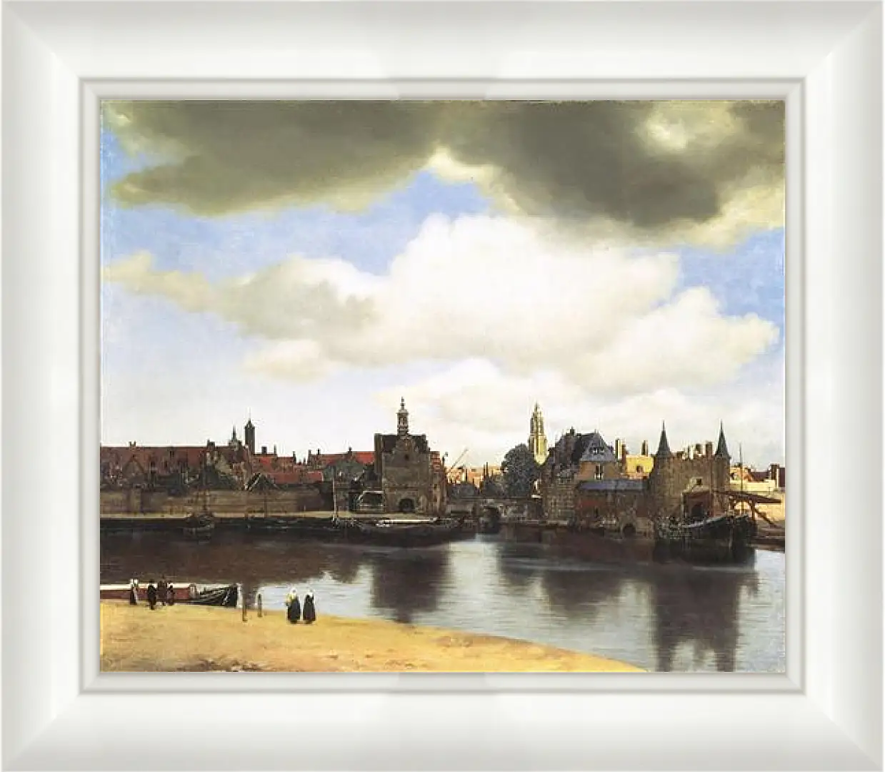 Картина в раме - View of Delft. Ян (Йоханнес) Вермеер