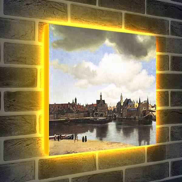 Лайтбокс световая панель - View of Delft. Ян (Йоханнес) Вермеер