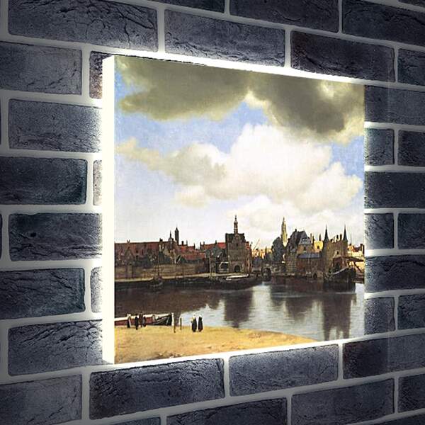 Лайтбокс световая панель - View of Delft. Ян (Йоханнес) Вермеер